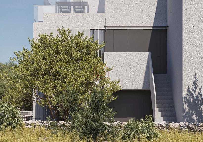 LUKSUZNA GRADNJA - NOVOGRADNJA - dvoetažni trosobni stan blizu plaže Podvrške s bazenom