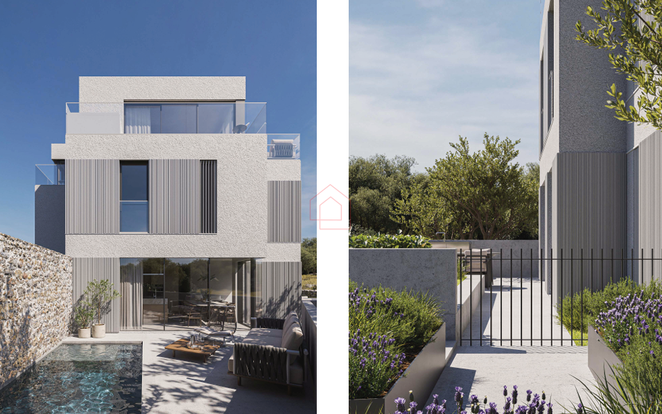 LUKSUZNA GRADNJA - NOVOGRADNJA - dvoetažni trosobni stan blizu plaže Podvrške s bazenom