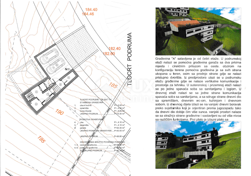 OPATIJA, LOVRAN, LIGANJ - zemljišče 1250m2 s pogledom na morje za stanovanjsko gradnjo - stanovanja / apartmaji / družinska hiša / vila / za najem hiš z bazenom / počitniška hiša z bazenom