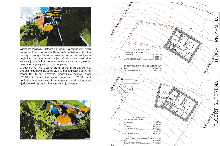 OPATIJA, LOVRAN, LIGANJ - zemljišče 1250m2 s pogledom na morje za stanovanjsko gradnjo - stanovanja / apartmaji / družinska hiša / vila / za najem hiš z bazenom / počitniška hiša z bazenom