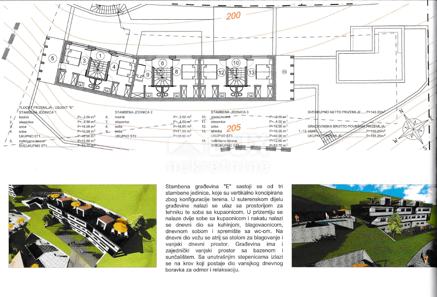 OPATIJA, LOVRAN, LIGANJ - zemljišče 1250m2 s pogledom na morje za stanovanjsko gradnjo - stanovanja / apartmaji / družinska hiša / vila / za najem hiš z bazenom / počitniška hiša z bazenom