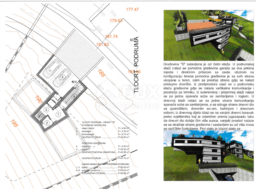 OPATIJA, LOVRAN, LIGANJ - zemljišče 1250m2 s pogledom na morje za stanovanjsko gradnjo - stanovanja / apartmaji / družinska hiša / vila / za najem hiš z bazenom / počitniška hiša z bazenom