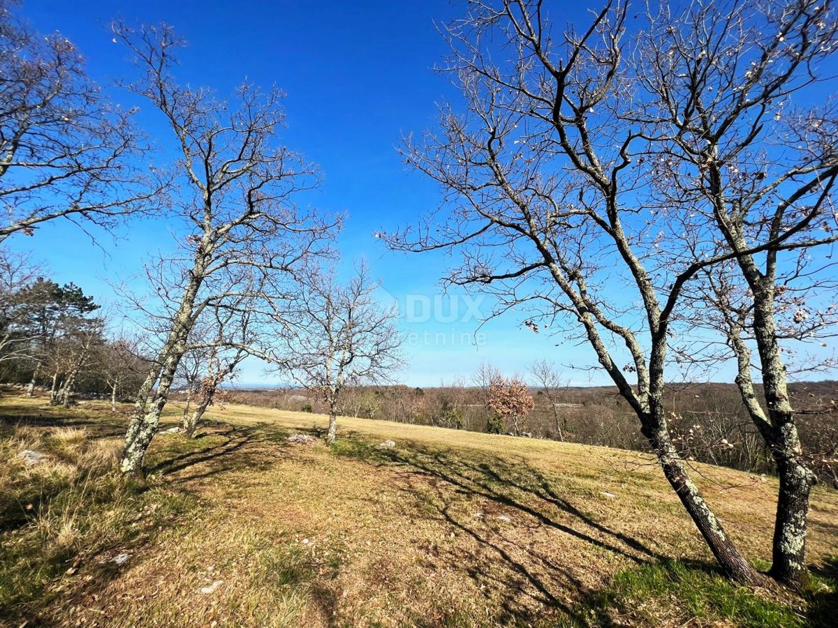 ISTRA, BUJE - Zemljišče na samem, zadnje v gradbenem območju, pogled na Buje in morje