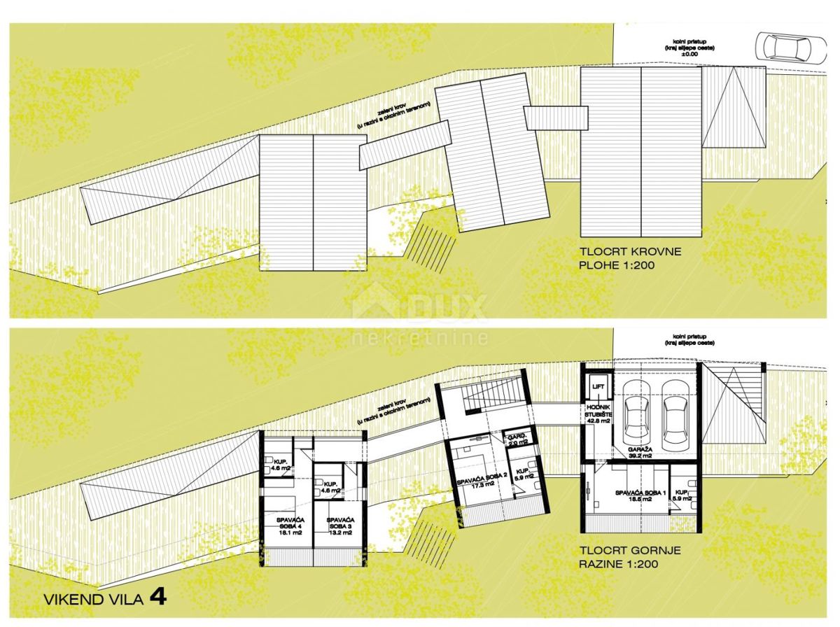 GORSKI KOTAR, FUŽINE - edinstven projekt v osrčju Gorskega kotarja, gradbeno zemljišče 1197 m2 s projektom za vilo, priložnost za investicijo!