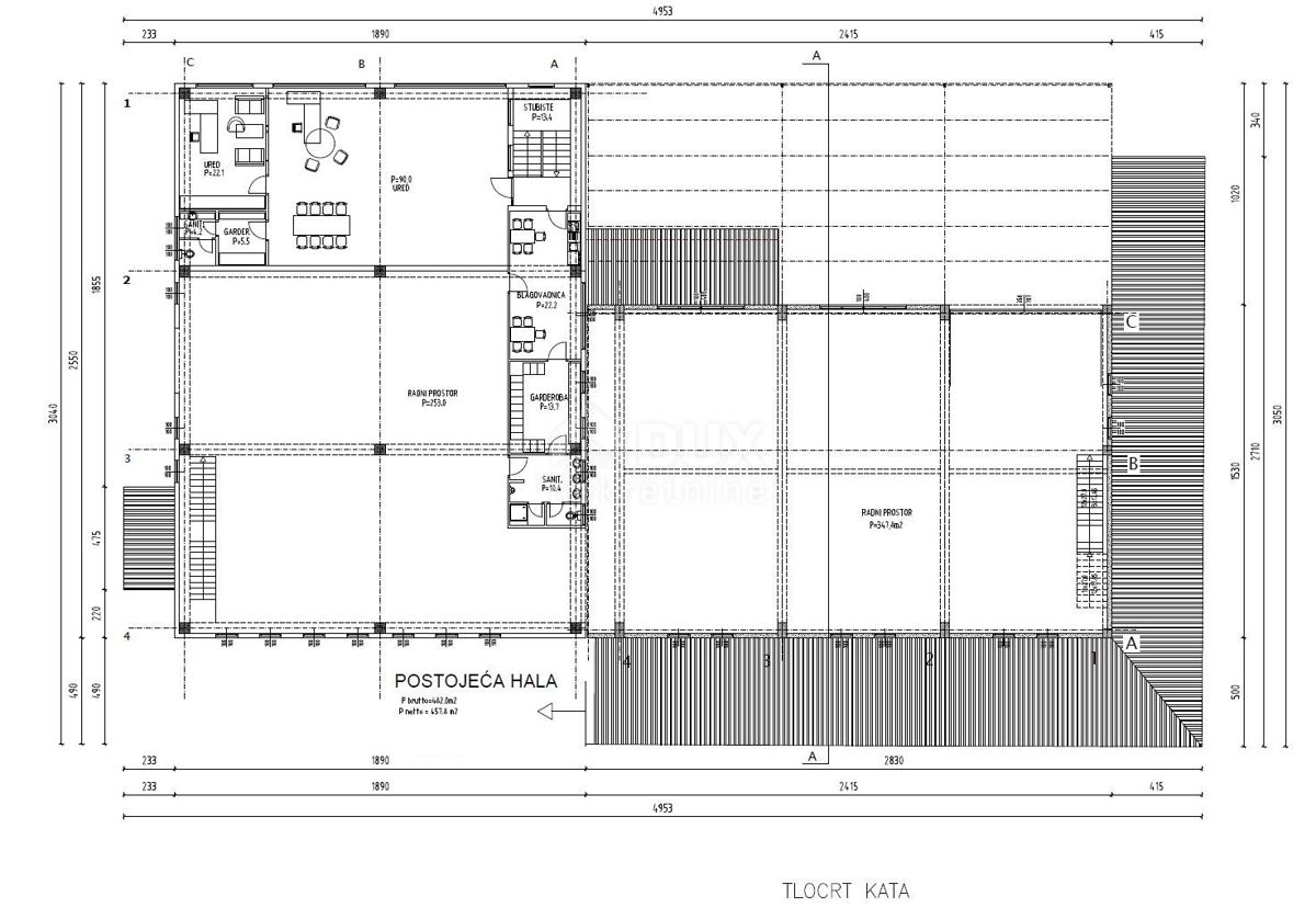 ZADAR, NOVI BOKANJAC - Poslovni prostor, hala 2000 m2