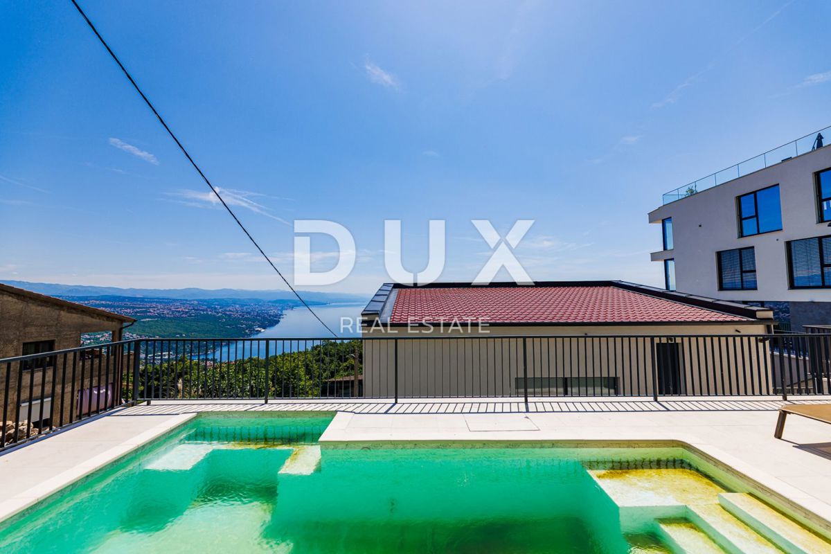 OPATIJA, BREGI - samostojna hiša 180m2 s panoramskim pogledom na morje + vrt 600m2
