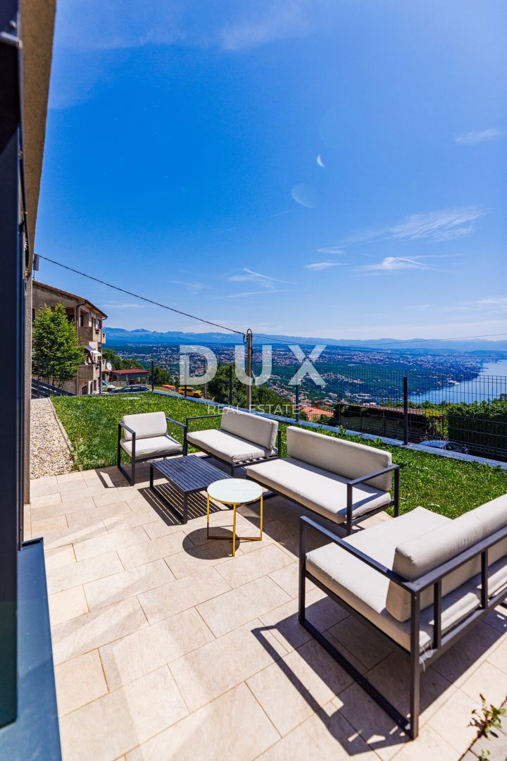 OPATIJA, BREGI - samostojna hiša 180m2 s panoramskim pogledom na morje + vrt 600m2