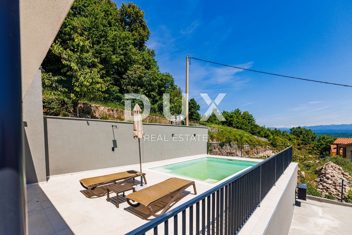OPATIJA, BREGI - samostojna hiša 180m2 s panoramskim pogledom na morje + vrt 600m2