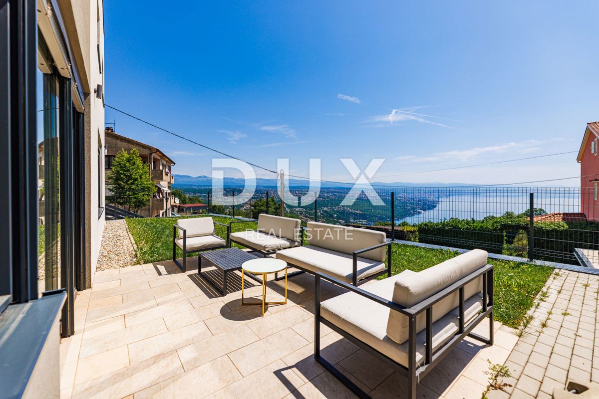 OPATIJA, BREGI - samostojna hiša 180m2 s panoramskim pogledom na morje + vrt 600m2