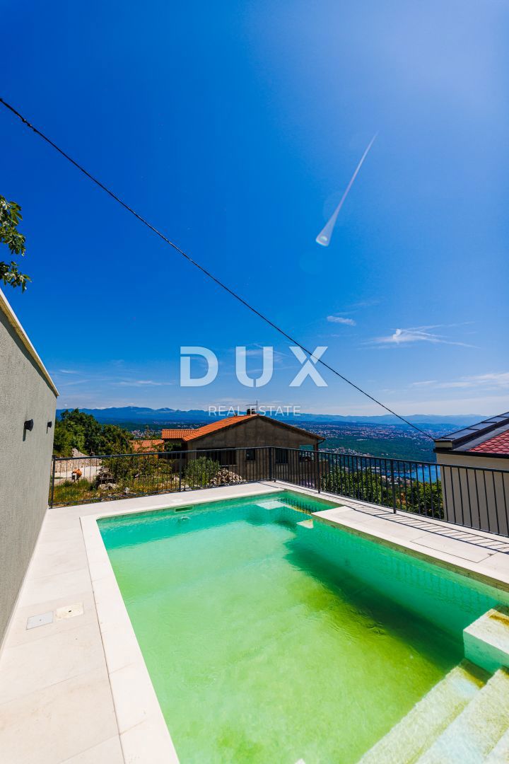 OPATIJA, BREGI - samostojna hiša 180m2 s panoramskim pogledom na morje + vrt 600m2