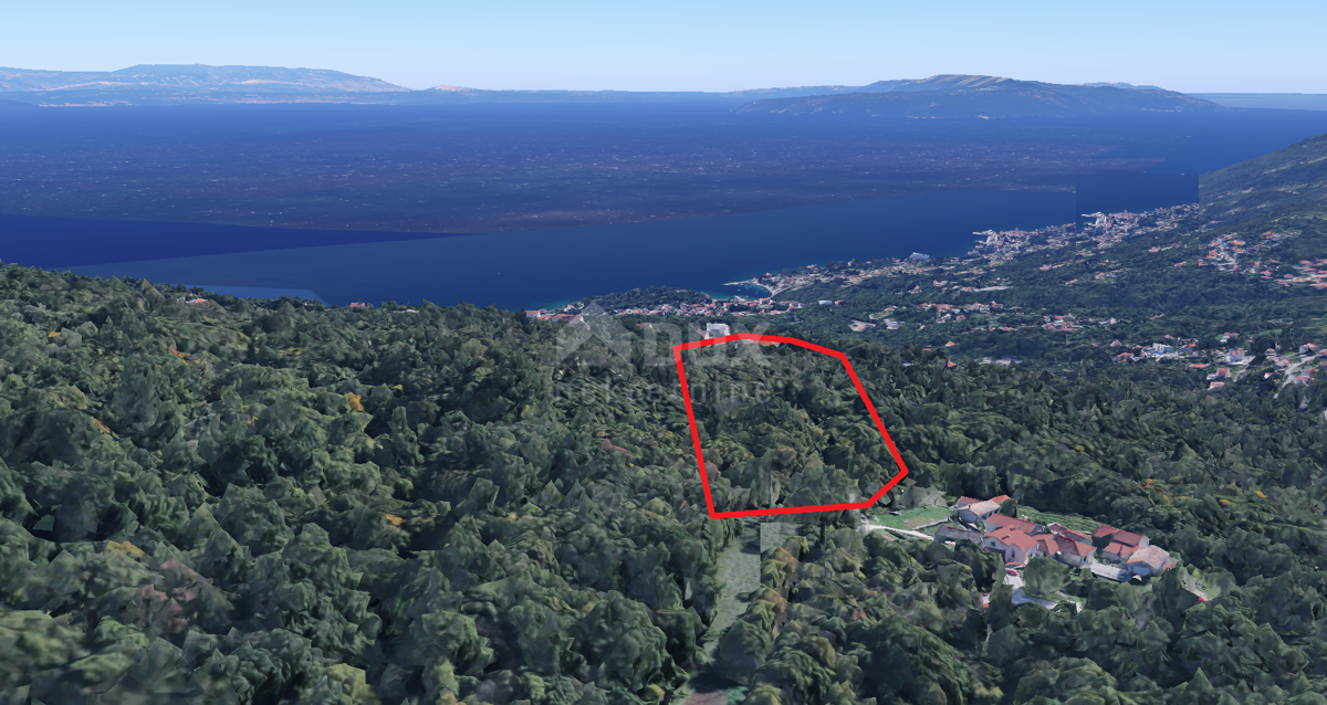 OPATIJA, VEPRINAC - gradbeno zemljišče 1800m2 s pogledom na morje za družinsko hišo/vilo/apartmaje/hišo za najem - počitnice z bazenom