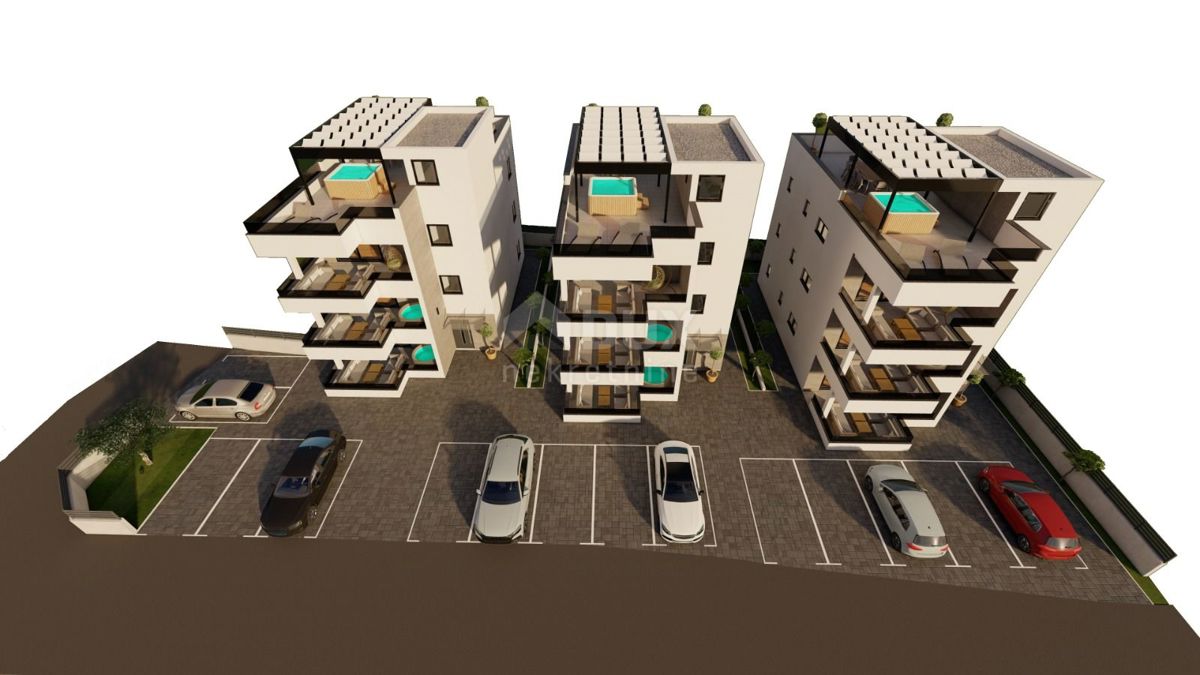 ZADAR, VIR - Moderni apartmaji na najbolj iskani lokaciji v centru Vira, 160 metrov od plaže Jadro! S2B