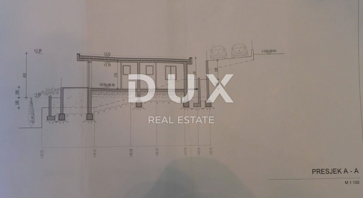 OPATIJA, MOŠĆENIČKA DRAGA- gradbeno zemljišče 1920m2 Z 2 GRADBENIMA DOVOLJENJAMA!! za 2 vili z bazenom in pogledom na morje