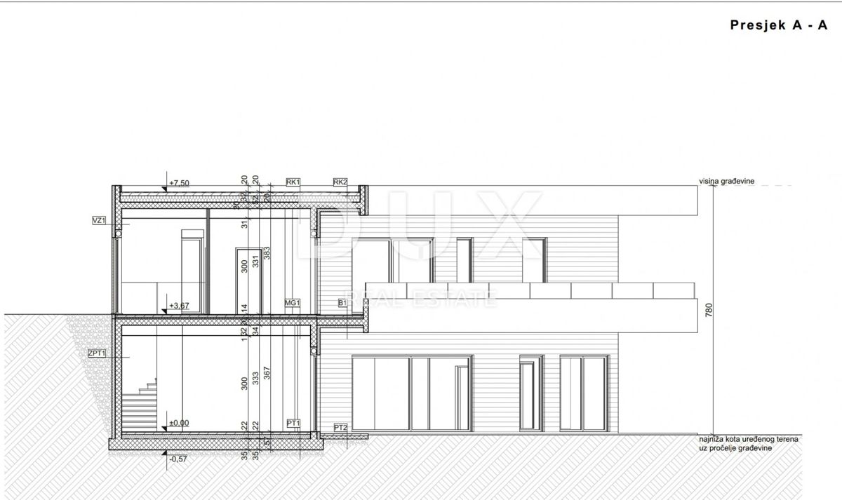 OPATIJA, MOŠĆENIČKA DRAGA- gradbeno zemljišče 1920m2 Z 2 GRADBENIMA DOVOLJENJAMA!! za 2 vili z bazenom in pogledom na morje