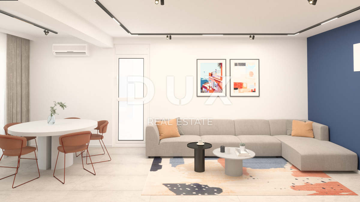 OTOK PAG, ŠIMUNI - moderen penthouse v vrhunski novogradnji, pogled na morje, strešna terasa