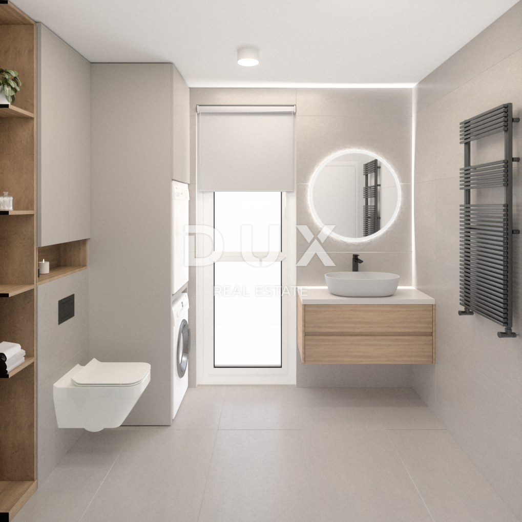 OTOK PAG, ŠIMUNI - moderen penthouse v vrhunski novogradnji, pogled na morje, strešna terasa