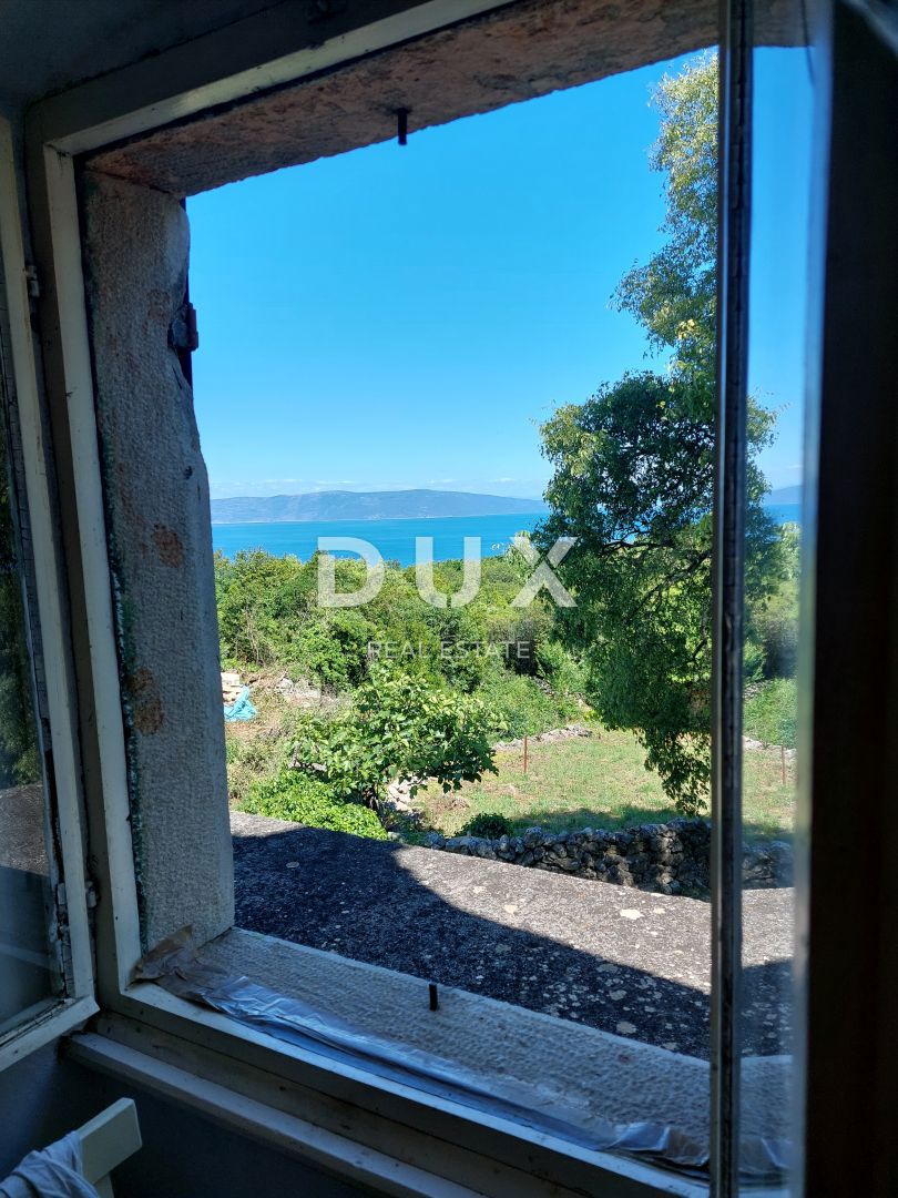 ISTRA, RABAC (OKOLICA) - Kamnita hiša s pogledom na morje