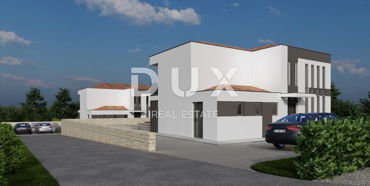 ISTRA, VIŠNJAN - Gradbeno zemljišče z oddanim zahtevkom za gradnjo dveh samostojnih modernih vil