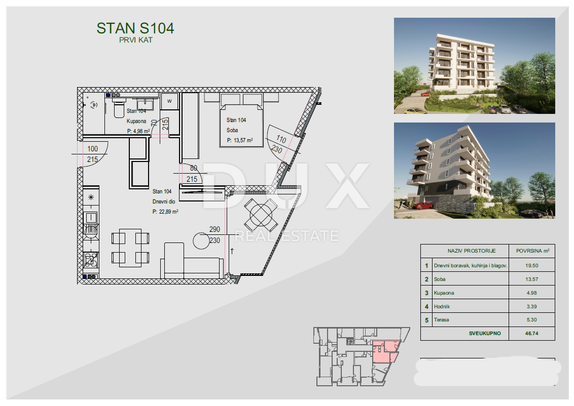 Stanovanje Zamet, Rijeka, 100m2