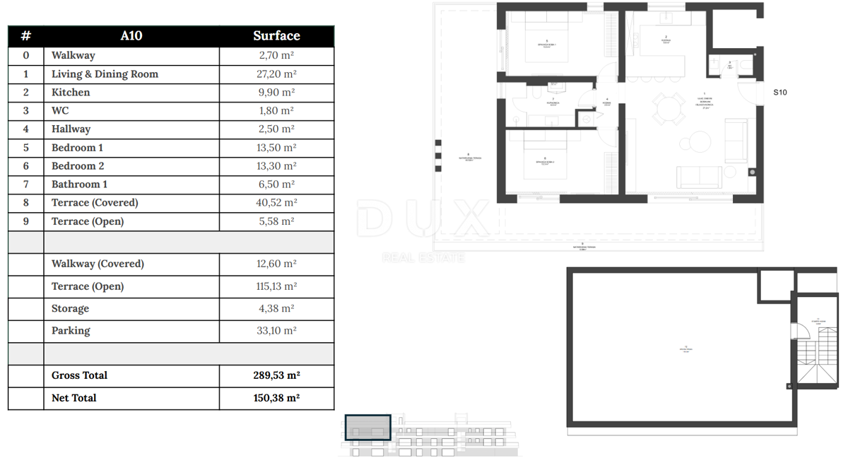 ZADAR, ZATON - Vrhunski penthouse z dvigalom 45 metrov od plaže! A10