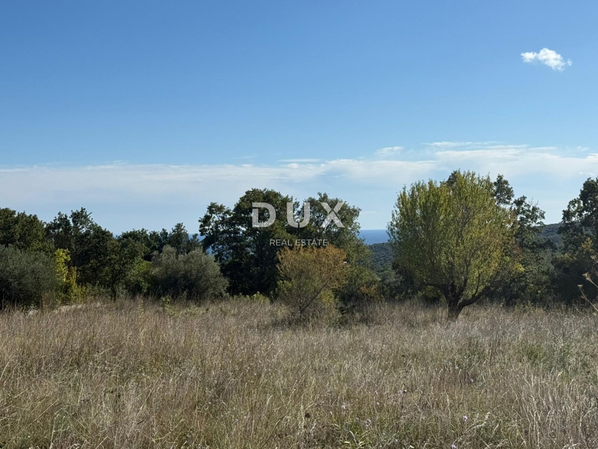 ISTRA, PERUŠKI - Gradbeno zemljišče s pogledom na morje