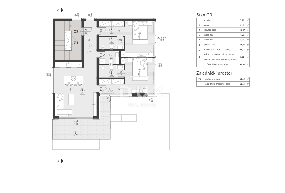 ISTRA, MEDULIN - Luksuzni penthouse s pogledom na Medulinski zaliv