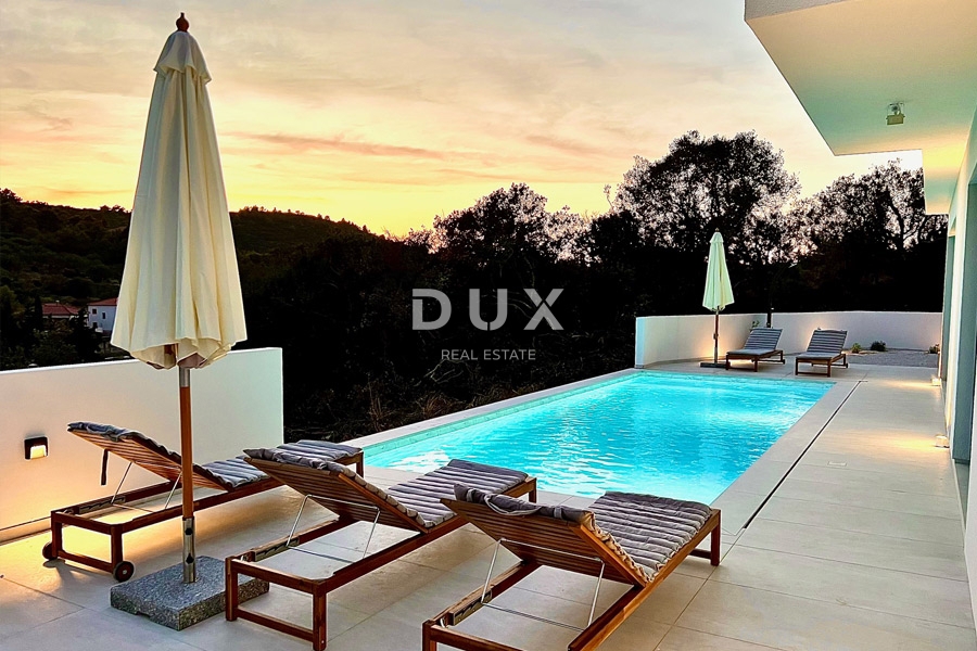 DUGI OTOK, ŽMAN - luksuzna vila z bazenom in ločenim apartmajem