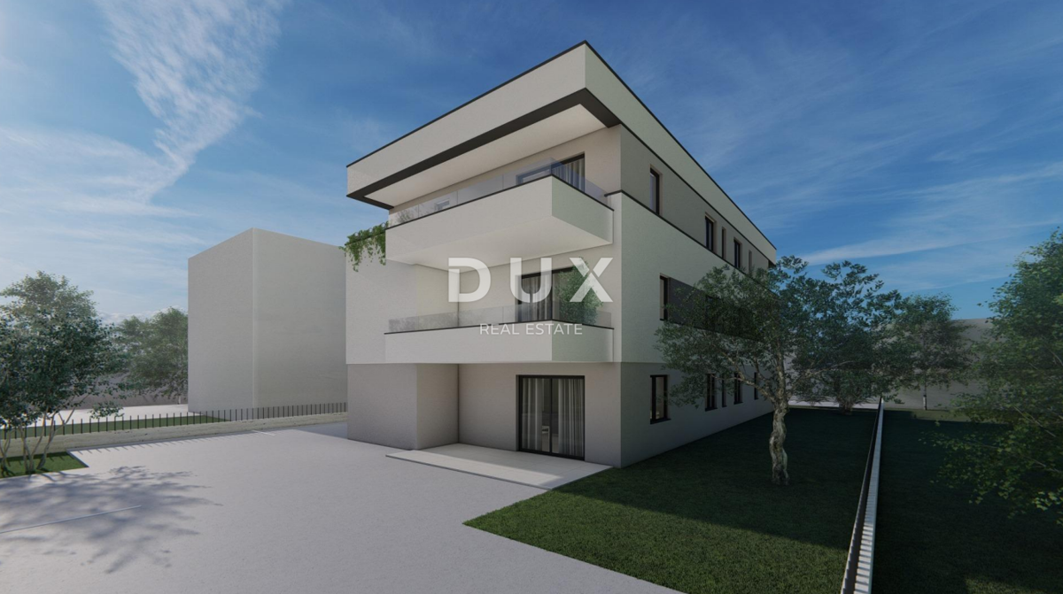 OTOK PAG, MANDRE - Moderna novogradnja v pritličju 80 metrov od plaže! S3