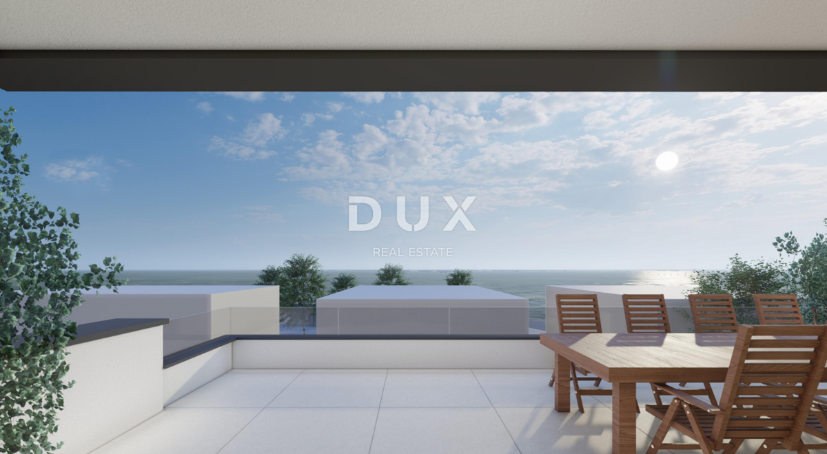 OTOK PAG, MANDRE - Moderna novogradnja v pritličju 80 metrov od plaže! S3