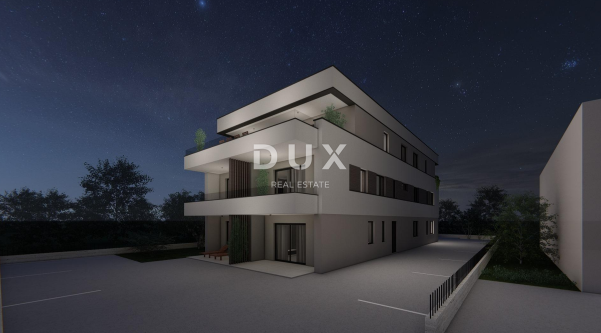 OTOK PAG, MANDRE - Moderna novogradnja v pritličju 80 metrov od plaže! S3