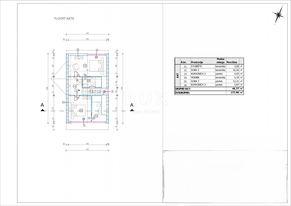 GORSKI KOTAR, STARI LAZ - zemljišče z gradbenim dovoljenjem za gradnjo 4 gorskih vil