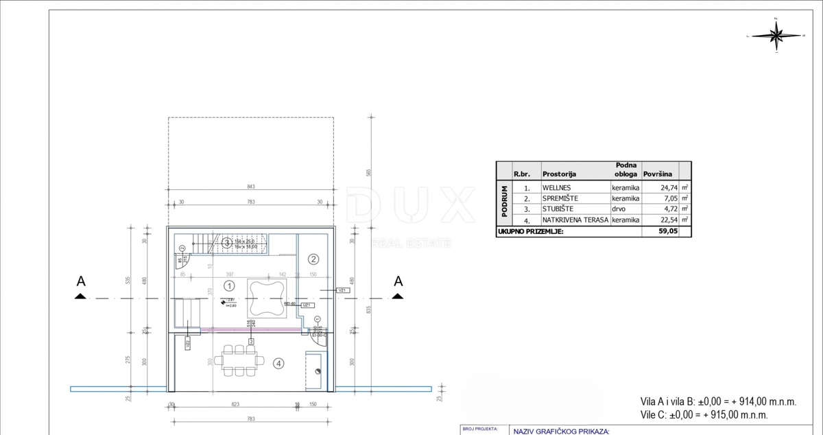 GORSKI KOTAR, STARI LAZ - zemljišče z gradbenim dovoljenjem za gradnjo 4 gorskih vil