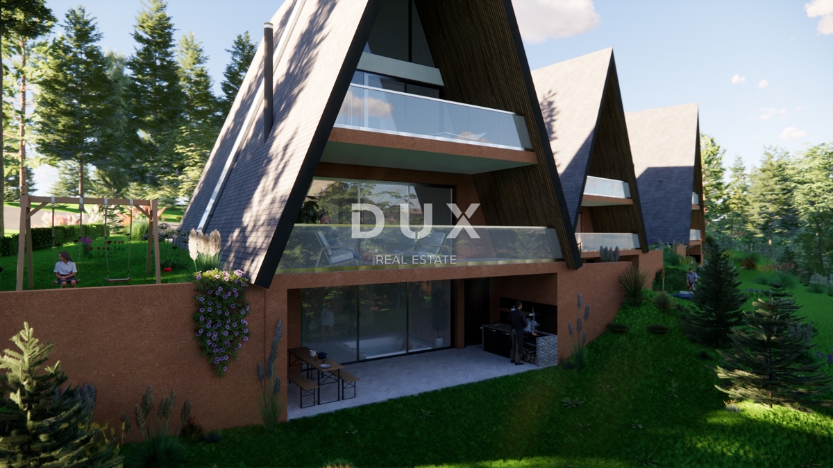 GORSKI KOTAR, STARI LAZ - zemljišče z gradbenim dovoljenjem za gradnjo 4 gorskih vil