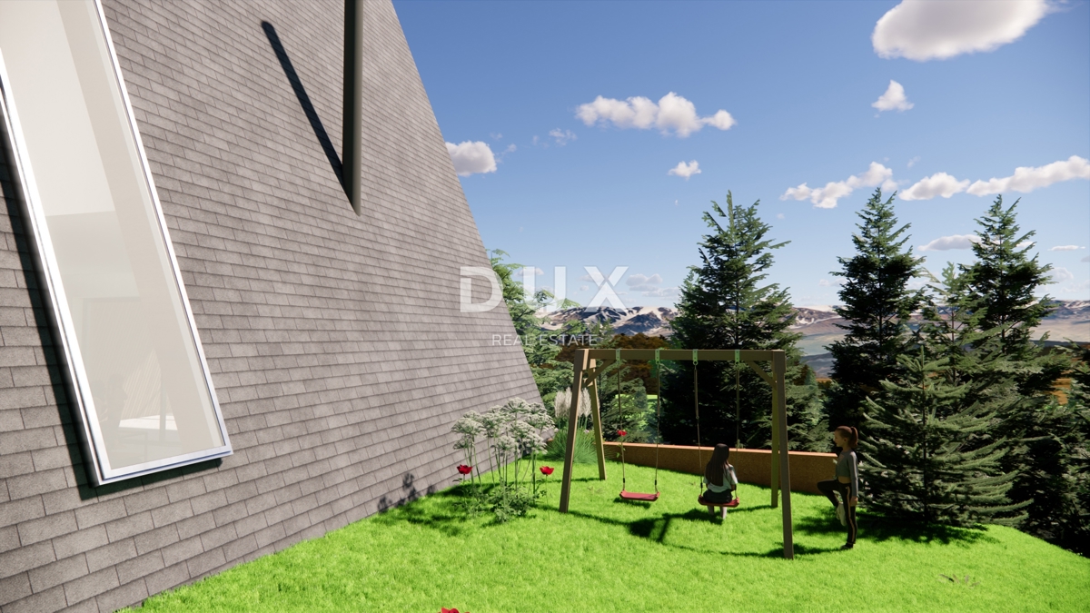 GORSKI KOTAR, STARI LAZ - zemljišče z gradbenim dovoljenjem za gradnjo 4 gorskih vil