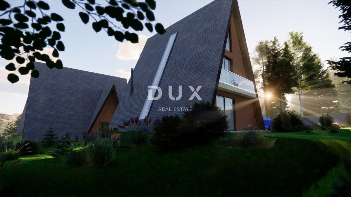 GORSKI KOTAR, STARI LAZ - zemljišče z gradbenim dovoljenjem za gradnjo 4 gorskih vil