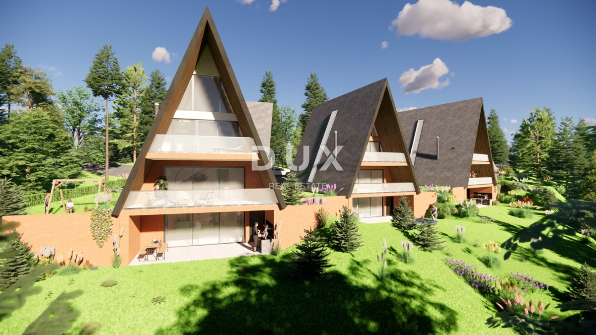 GORSKI KOTAR, STARI LAZ - zemljišče z gradbenim dovoljenjem za gradnjo 4 gorskih vil