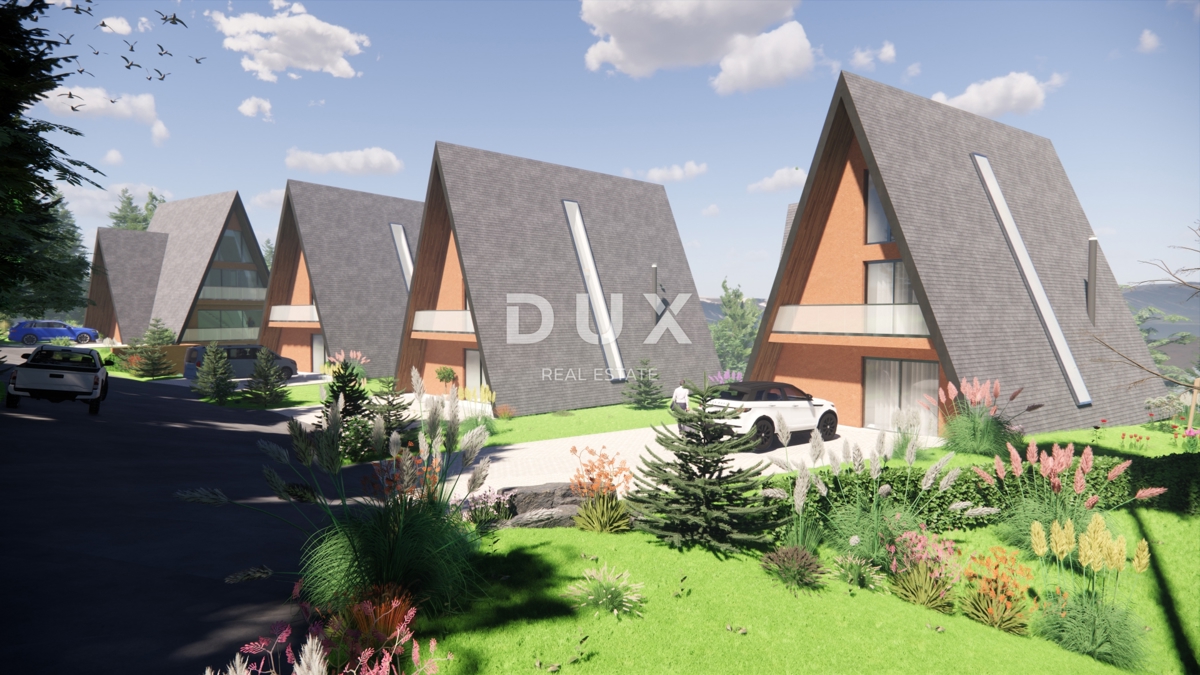 GORSKI KOTAR, STARI LAZ - zemljišče z gradbenim dovoljenjem za gradnjo 4 gorskih vil