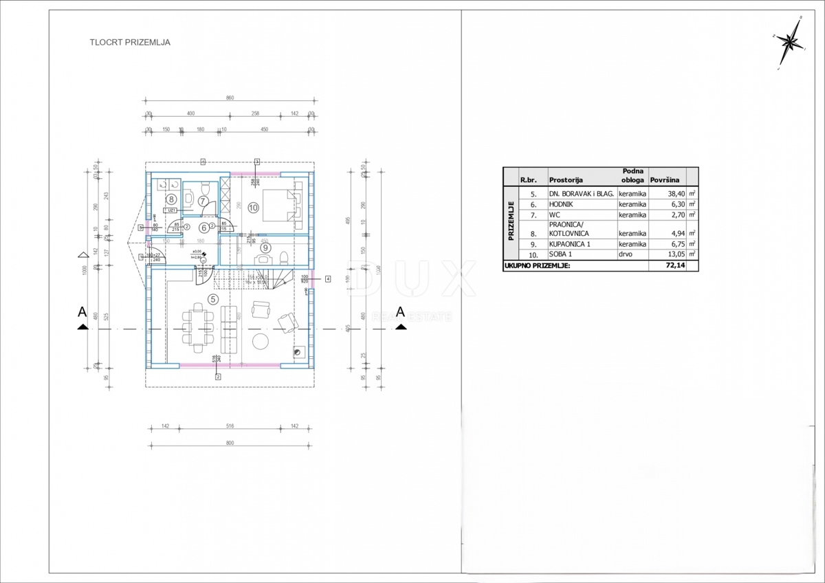 GORSKI KOTAR, STARI LAZ - zemljišče z gradbenim dovoljenjem za gradnjo 4 gorskih vil
