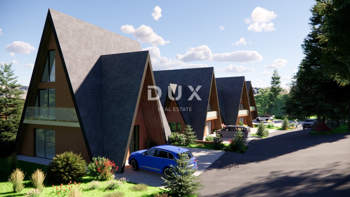 GORSKI KOTAR, STARI LAZ - zemljišče z gradbenim dovoljenjem za gradnjo 4 gorskih vil