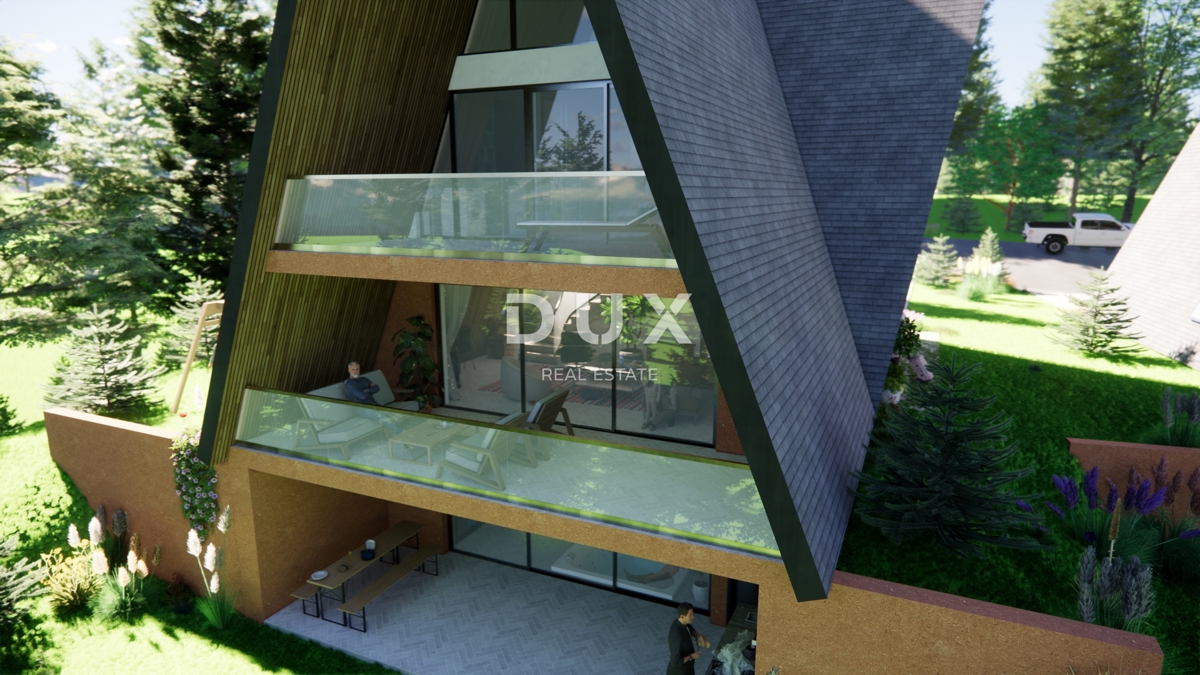 GORSKI KOTAR, STARI LAZ - zemljišče z gradbenim dovoljenjem za gradnjo 4 gorskih vil