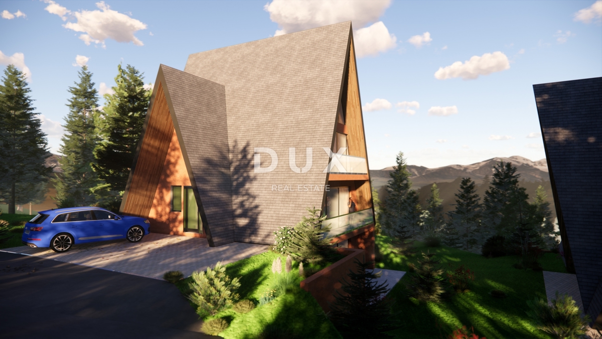 GORSKI KOTAR, STARI LAZ - zemljišče z gradbenim dovoljenjem za gradnjo 4 gorskih vil