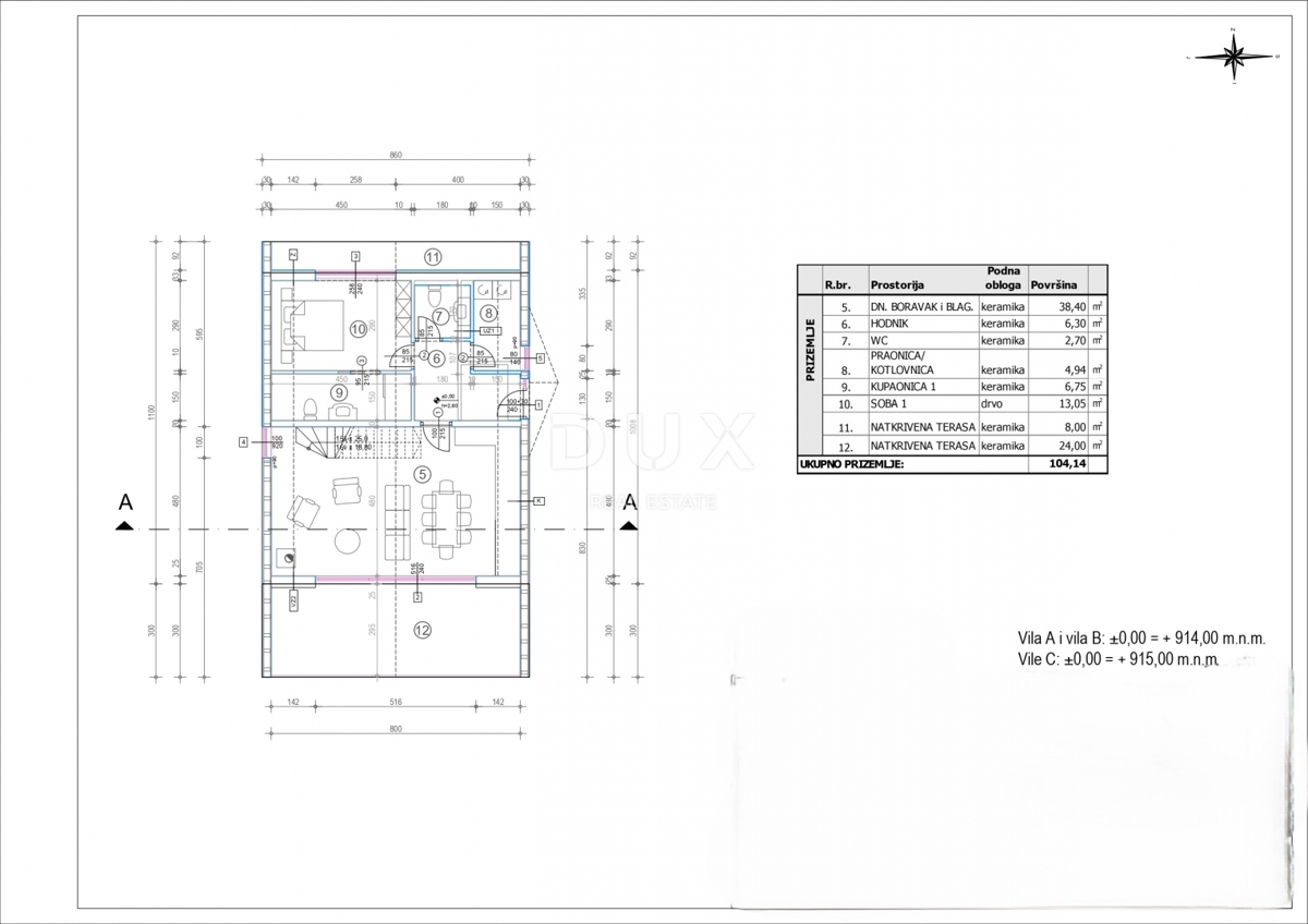 GORSKI KOTAR, STARI LAZ - zemljišče z gradbenim dovoljenjem za gradnjo 4 gorskih vil
