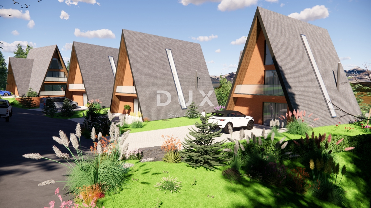 GORSKI KOTAR, STARI LAZ - zemljišče z gradbenim dovoljenjem za gradnjo 4 gorskih vil