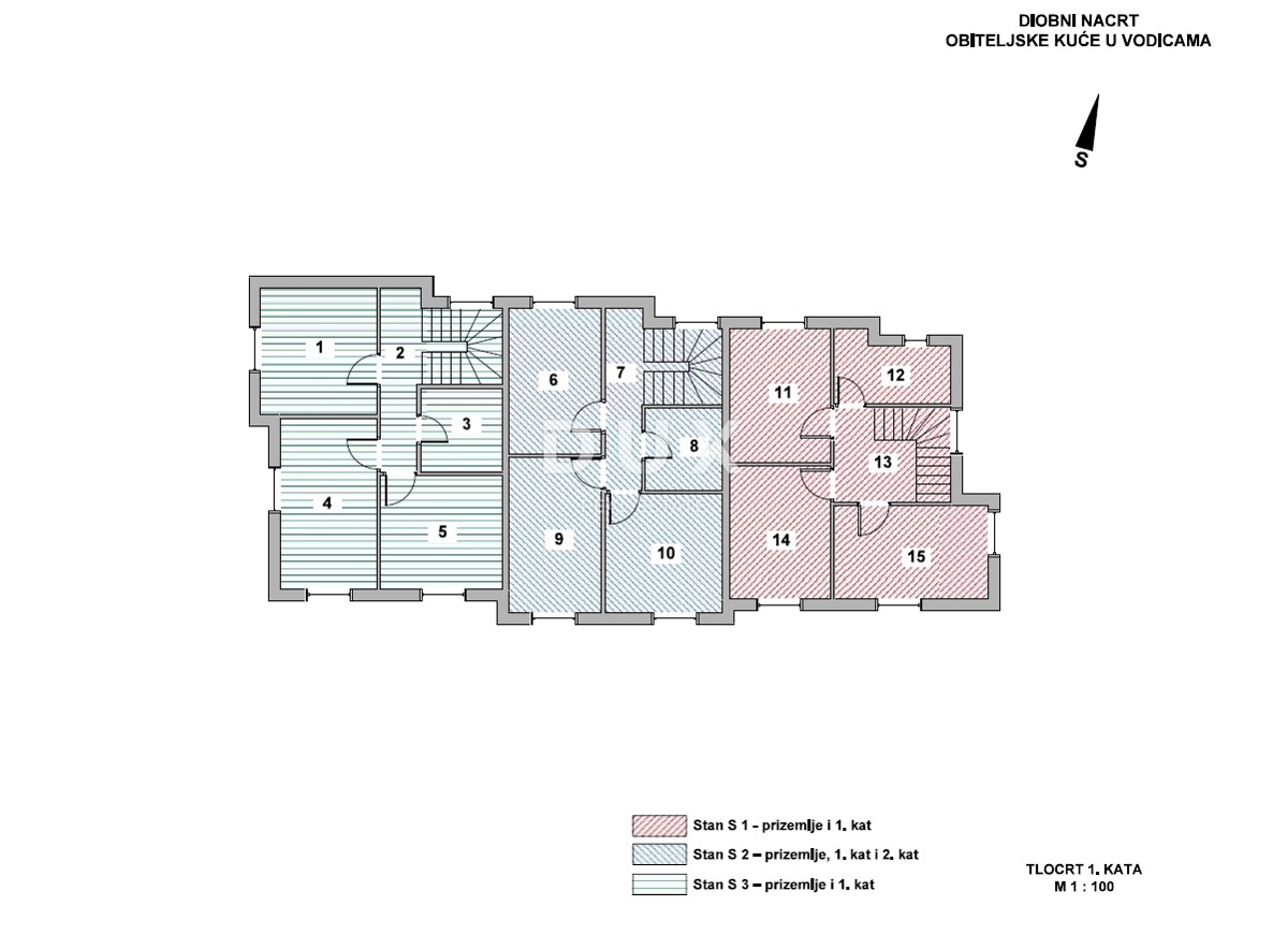 ŠIBENIK, VODICE - Ekskluzivno trietažno stanovanje v bližini plaže s spektakularnim pogledom na morje