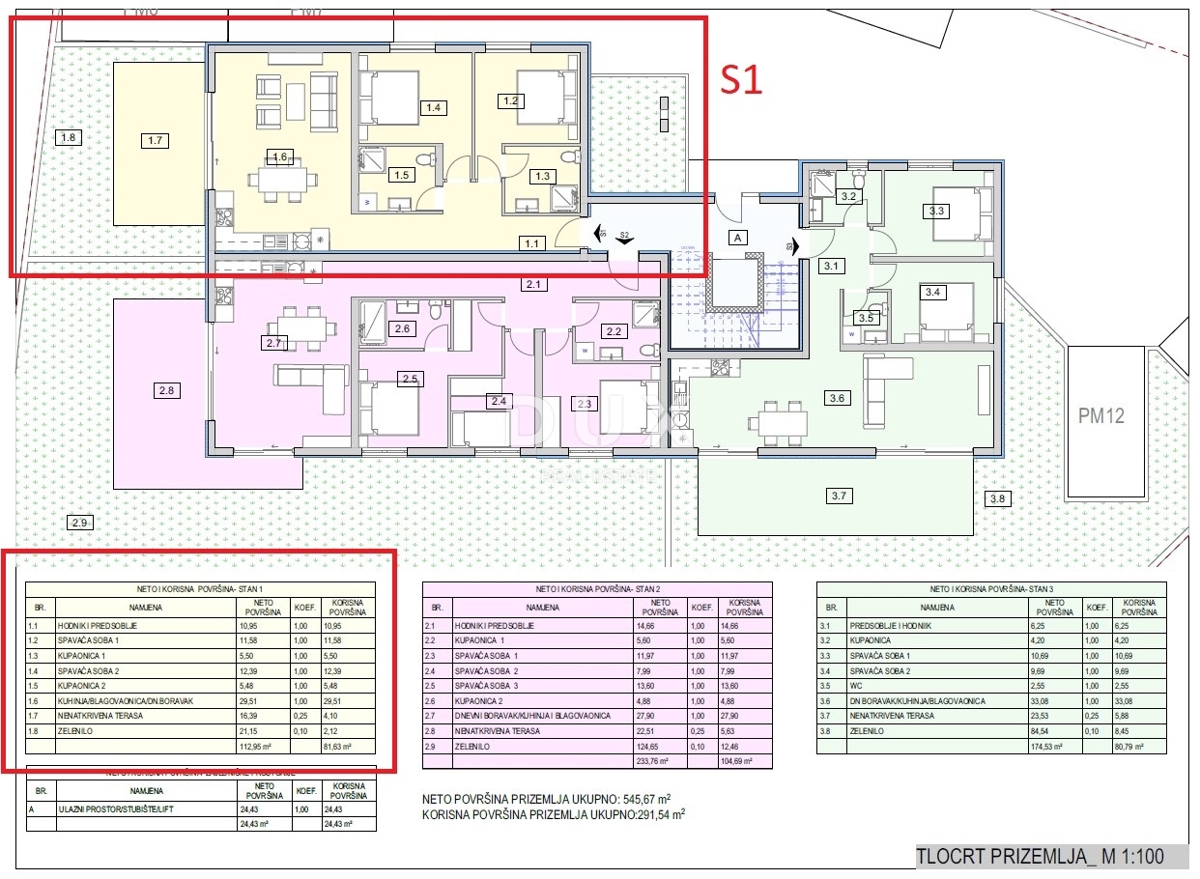 ŠIBENIK, SRIMA – Stanovanje v pritličju novogradnje na atraktivni lokaciji