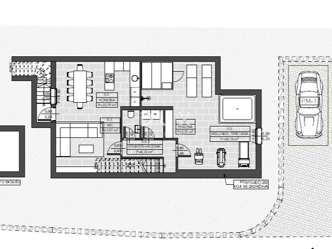 OPATIJA, IČIĆI - dizajnerska vila z bazenom in garažo 100m od plaže in znanega letovišča Marriott