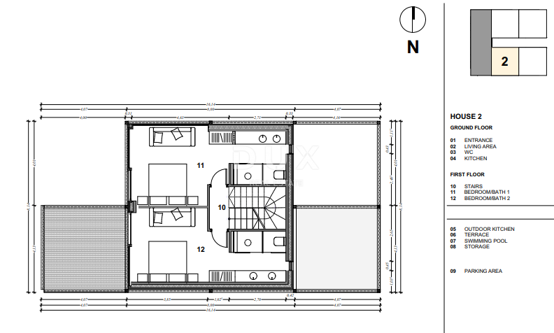 Hiša Lovrečica, Umag, 202m2