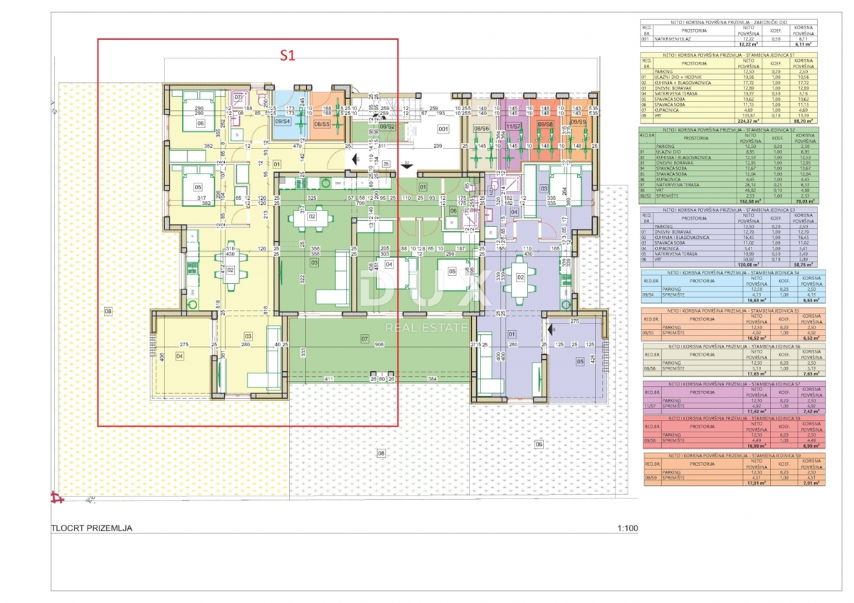 ŠIBENIK, VODICE – Pritlično stanovanje z dvoriščem v NOVOGRADNJI! PRILOŽNOST!