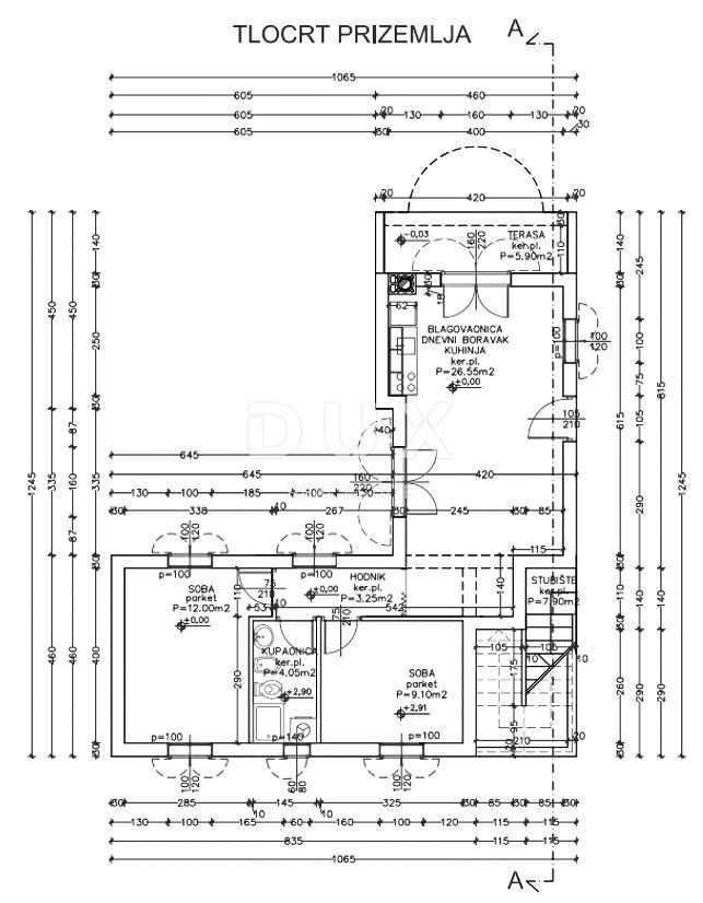 Hiša Medulin, 144,53m2