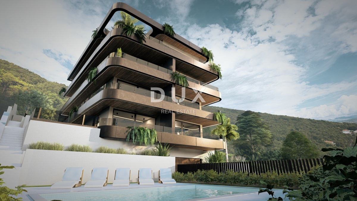 OPATIJA, IČIĆI - Penthouse s strešno teraso in zasebnim bazenom